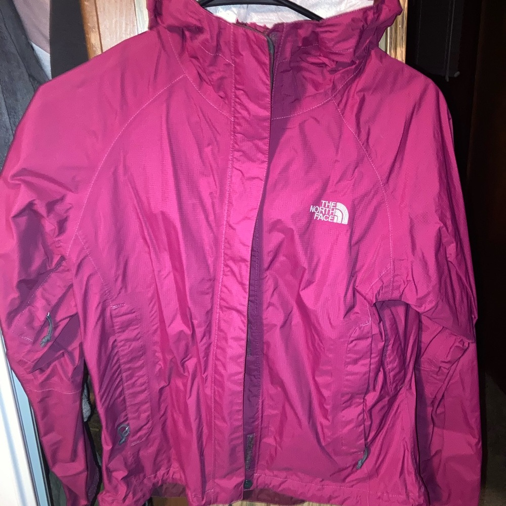 Pink north face windbreaker